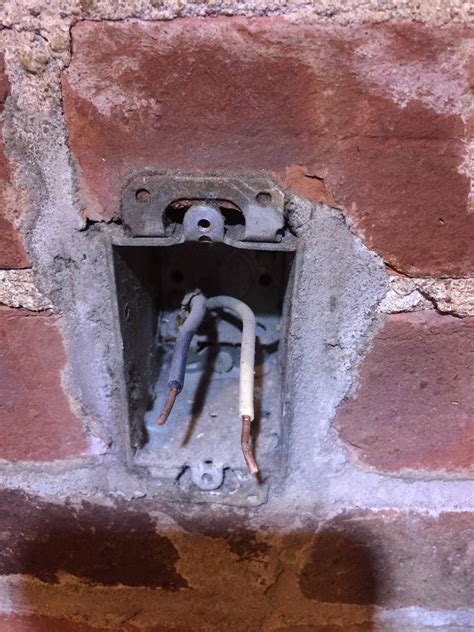 mortar electrical box|electrical box for stone wall.